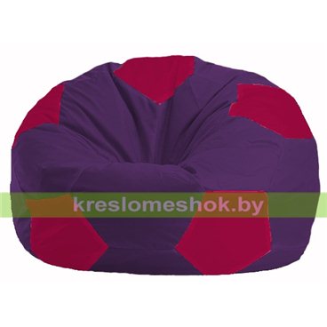 Кресло мешок Мяч М1.1-68 (основа фиолетовая, вставка фуксия)