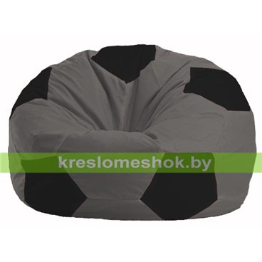 Кресло мешок Мяч М1.1-475 (основа серая тёмная, вставка чёрная)