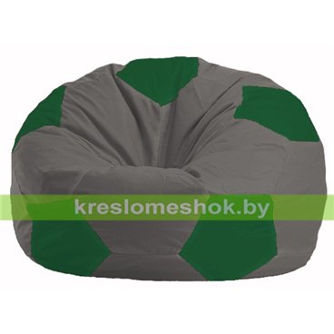 Кресло мешок Мяч М1.1-361 (основа серая тёмная, вставка зелёная)