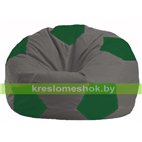 Кресло мешок Мяч тёмно-серый - зелёный М 1.1-361