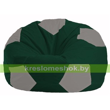 Кресло мешок Мяч М1.1-61 (основа зелёная тёмная, вставка серая)