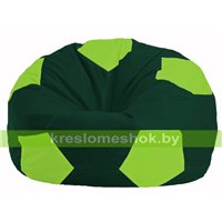 Кресло мешок Мяч тёмно-зелёный - салатовый М 1.1-63
