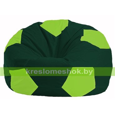 Кресло мешок Мяч М1.1-63 (основа зелёная тёмная, вставка салатовая)