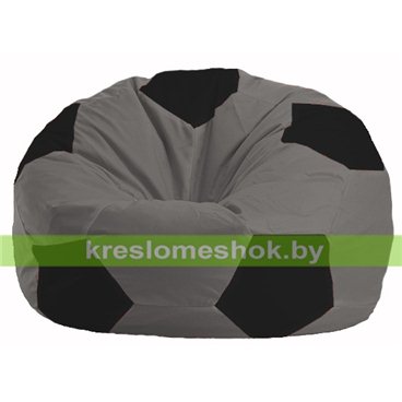 Кресло мешок Мяч М1.1-354 (основа серая, вставка чёрная)