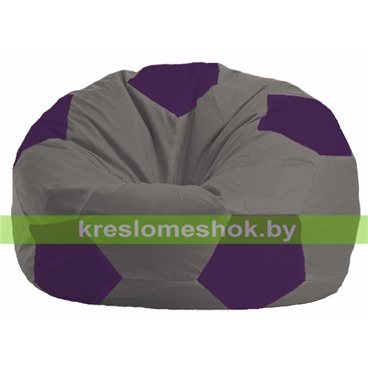 Кресло мешок Мяч М1.1-352 (основа серая, вставка фиолетовая)