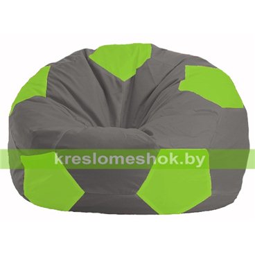 Кресло мешок Мяч М1.1-343 (основа серая, вставка салатовая)