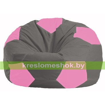 Кресло мешок Мяч М1.1-333 (основа серая, вставка розовая)