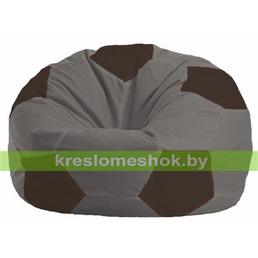 Кресло мешок Мяч М1.1-340 (основа серая, вставка коричневая)