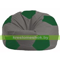 Кресло мешок Мяч серый - зелёный М 1.1-339