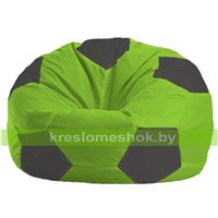 Кресло мешок Мяч салатово - тёмно-серое 1.1-156