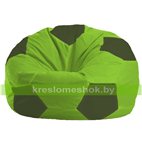 Кресло мешок Мяч салатово - тёмно-оливковое 1.1-157