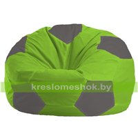 Кресло мешок Мяч салатово - светло-серое 1.1-160