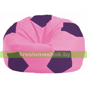 Кресло мешок Мяч М1.1-191 (основа розовая, вставка фиолетовая)