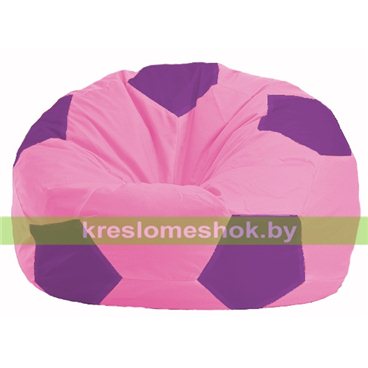 Кресло мешок Мяч М1.1-194 (основа розовая, вставка сиреневая)
