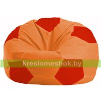 Кресло мешок Мяч оранжевый - красный М 1.1-217