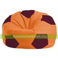 Кресло мешок Мяч оранжевый - бордовый М 1.1-222