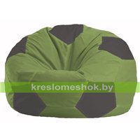 Кресло мешок Мяч оливковый - тёмно-серый М 1.1-459