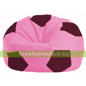 Кресло мешок Мяч М1.1-203 (основа розовая, вставка бордовая)