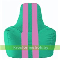 Кресло-мешок Спортинг бирюзовый - розовый С1.1-295