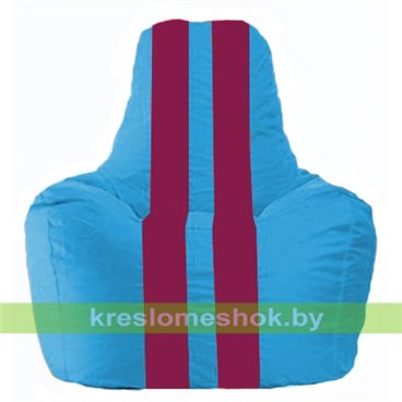 Кресло-мешок Спортинг С1.1-268 (основа голубая, вставка фуксия)