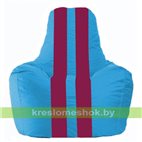 Кресло-мешок Спортинг голубой - лиловый С1.1-268