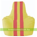 Кресло-мешок Спортинг жёлтый - красный С1.1-260