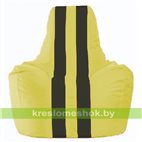 Кресло-мешок Спортинг жёлтый - чёрный С1.1-245