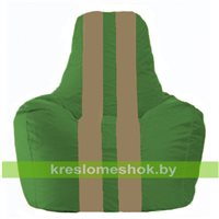Кресло-мешок Спортинг зелёный - бежевый С1.1-327