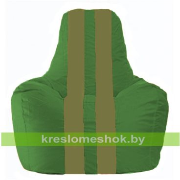 Кресло-мешок Спортинг С1.1-462 (основа зелёная, вставка оливковая)