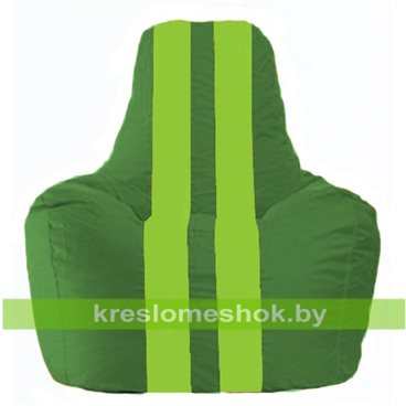 Кресло-мешок Спортинг С1.1-241 (основа зелёная, вставка салатовая)