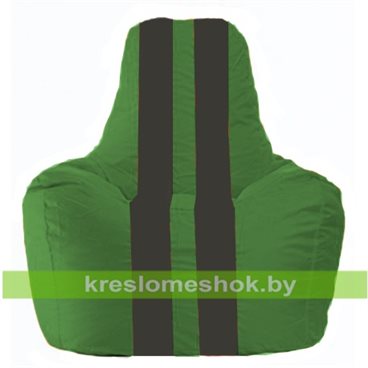 Кресло-мешок Спортинг  С1.1-235 (основа зелёная, вставка чёрная)