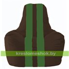 Кресло-мешок Спортинг коричневый - зелёный С1.1-321