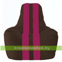 Кресло-мешок Спортинг коричневый - лиловый С1.1-331