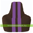 Кресло-мешок Спортинг коричневый - сиреневый С1.1-329