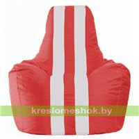 Кресло-мешок Спортинг красный - белый С1.1-181