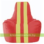 Кресло-мешок Спортинг красный - жёлтый С1.1-178