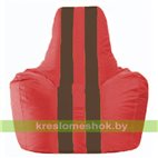 Кресло-мешок Спортинг красный - коричневый С1.1-177