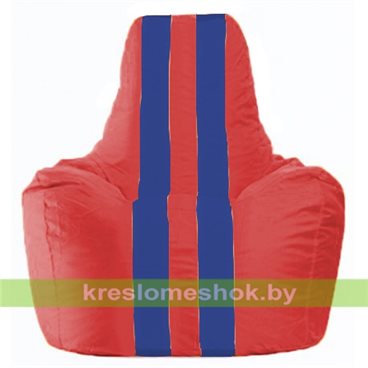 Кресло-мешок Спортинг С1.1-172 (основа красная, вставка синяя)