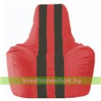 Кресло-мешок Спортинг красный - чёрный С1.1-455