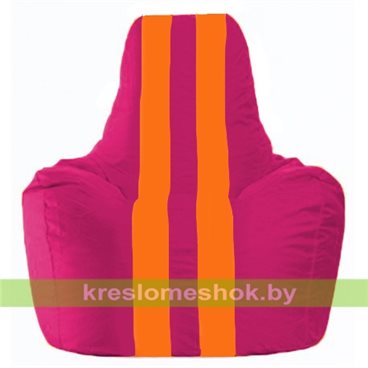 Кресло-мешок Спортинг С1.1-388 (основа фуксия, вставка оранжевая)