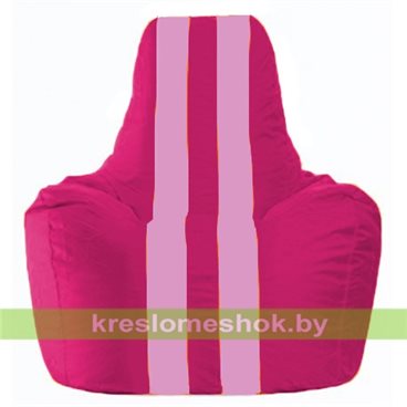 Кресло-мешок Спортинг С1.1-389 (основа фуксия, вставка розовая))
