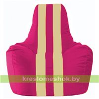 Кресло-мешок Спортинг лиловый - светло-бежевый С1.1-373
