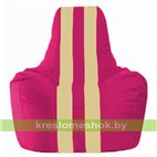 Кресло-мешок Спортинг лиловый - светло-бежевый С1.1-373