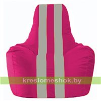 Кресло-мешок Спортинг лиловый - серый С1.1-374
