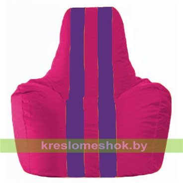 Кресло-мешок Спортинг С1.1-370 (основа фуксия, вставка фиолетовая)