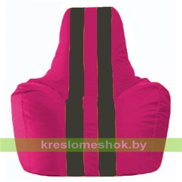 Кресло-мешок Спортинг С1.1-381 (основа фуксия, вставка чёрная)