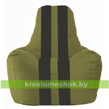 Кресло-мешок Спортинг С1.1-460 (основа оливковая, вставка чёрная)