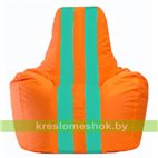Кресло-мешок Спортинг оранжевый - бирюзовый С1.1-223