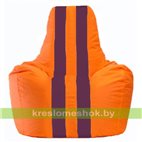 Кресло-мешок Спортинг оранжевый - бордовый С1.1-222