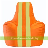 Кресло-мешок Спортинг оранжевый - жёлтый С1.1-219